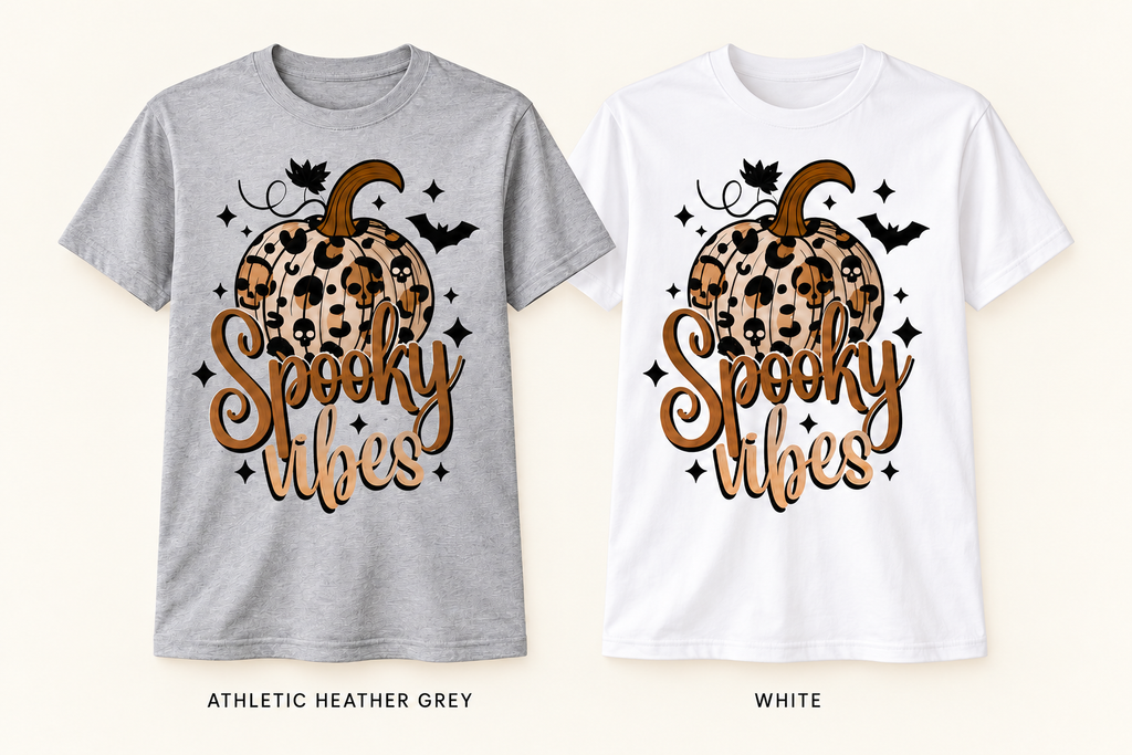 Spooky Vibes shirt mockups